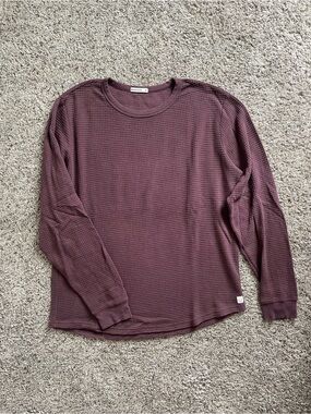 Marine Layer Waffle Knit Long Sleeve Tee